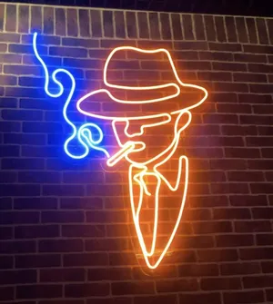 نیون مرد سیگاری سایز 30در40