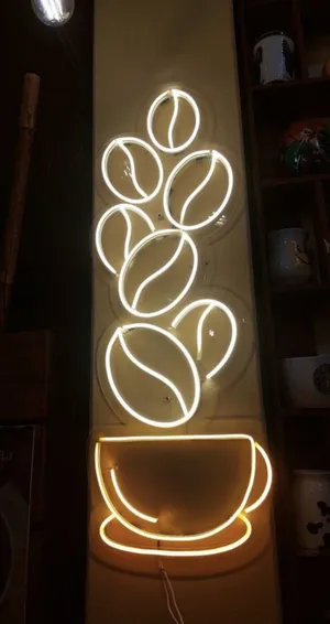 نیون قهوه مخصوص کافه سایز 30در40