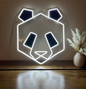 تابلو نیون دیواری طرح پاندا سایز 30در40