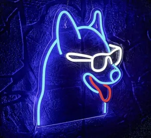 تابلو نیون طرح سگ سایز 30در40