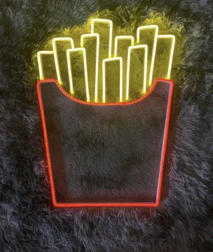 نیون سیب زمینی سرخ کرده مخصوص فست فودی سایز 30در40