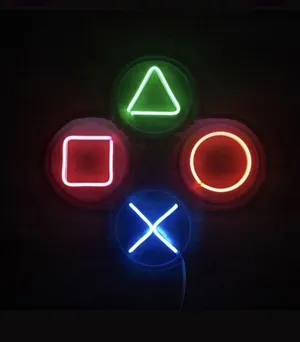 نیون دیواری مناسب گیمینگ سایز 50در50