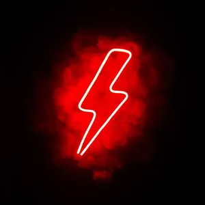 تابلو نیون طرح رعد سایز 50در50