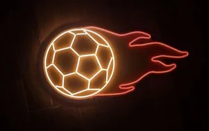 تابلو نیون با طرح توپ اتشین سایز 40در50