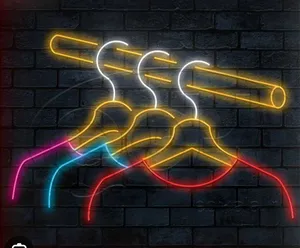 نیون دیواری طرح لباس مناسب بوتیک سایز 50در50