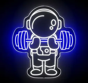 نیون فضانورد مناسب دکور سالن باشگاه سایز 40در50