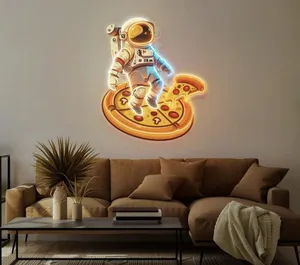 فوتو نیون فضانورد مناسب دکور فست فودی سایز 40در50