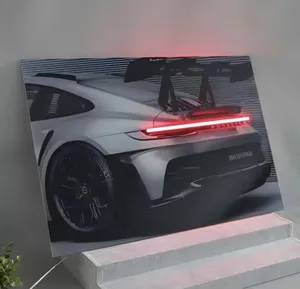 فوتو نیون طرح ماشین مناسب دکور اتاق و نمایشگاه سایز 30در40